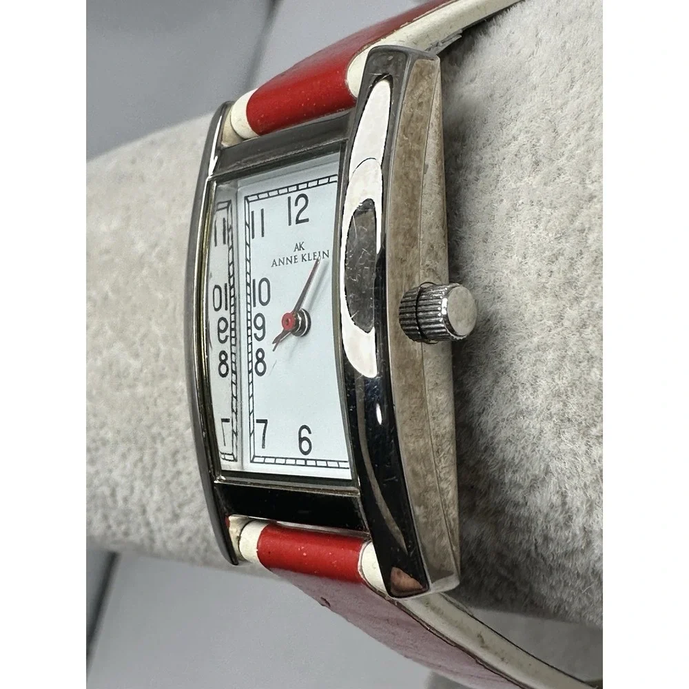 Anne Klein 10/6455 New Battery Ladies Tank Watch 20MM 6.75